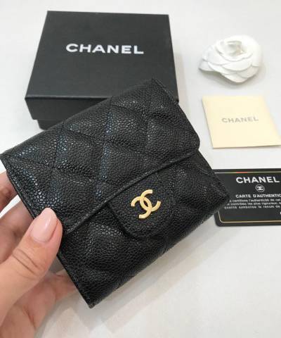 Гаманець Сhan*l Classic Small Flap Wallet Caviar